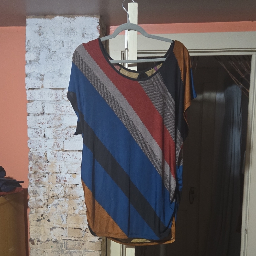 Colorful Striped Women's Top